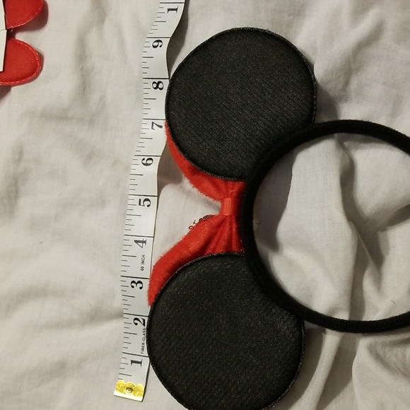 LOT OF 4 LUXURY MOUSE EAR SET 3 INCH PEARL HAIR CLIPS. SEQUIN EARS - Picture 8 of 9